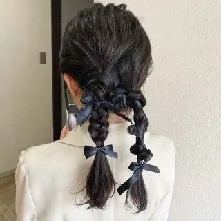 ヘアアレンジ くすみカラー♡ Yuukaのヘアスタイル