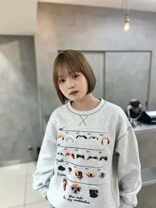 ショート 💫ハイトーンボブ/ HARU💫のヘアスタイル