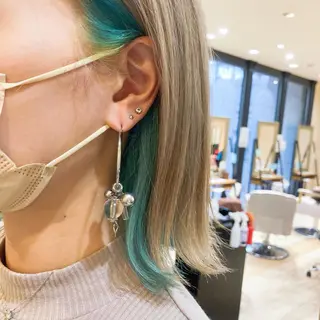 ミディアム カラー 💎髪質改善💎 西森千夏のヘアスタイル