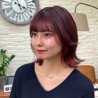 ショート カラー 🎀ときの/髪質改善 透けｯ暖色カラー🪞のヘアスタイル
