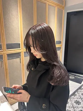 カラー miko🪽地毛風/ ハイトーン/レイヤーのヘアスタイル