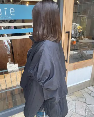 ミディアム カラー あずまぐち めぐみのヘアスタイル