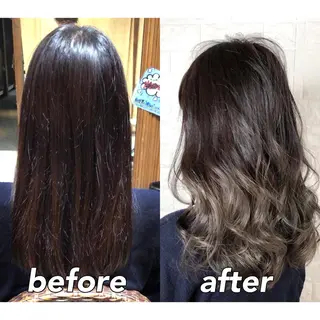 ミディアム カラー KIZU 髪質改善 オカルト怪談のヘアスタイル