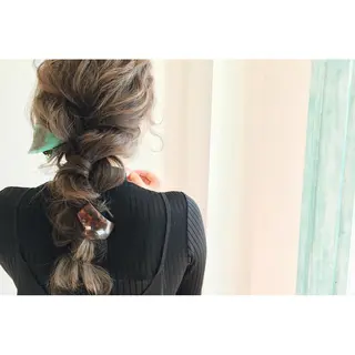 ロング ヘアアレンジ hair_mellow所属・ゴトウ ノブヒトのヘアスタイル