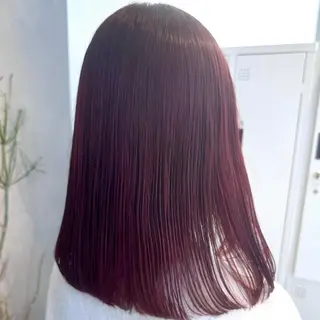 ミディアム カラー デザインカラー/パー マ🦖外岡咲希🦖のヘアスタイル