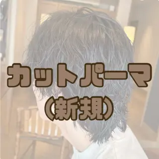 ショート パーマ メンズ 韓国風ﾊﾟｰﾏ❁﻿ fu-ka❁艶ｶﾗｰのヘアスタイル