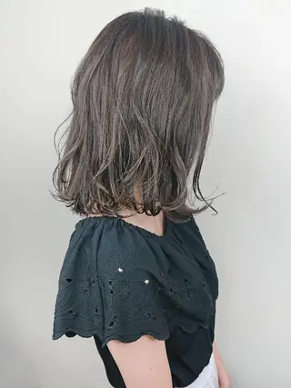 ショート カラー ✨ブリーチなし透明感 カラー✨ゆりかのヘアスタイル