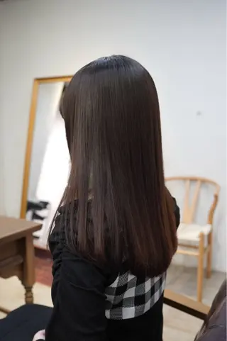 ミディアム 🪞透けヘア髪質改善 艶ベージュ/nagiのヘアスタイル