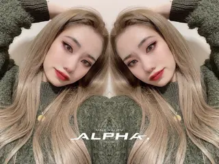 セミロング カラー alpha. カラーエクステ下妻のヘアスタイル