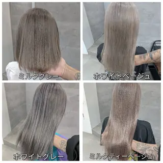 カラー セミロング ミルクティー特化 🌈島内　琢真🌈のヘアスタイル
