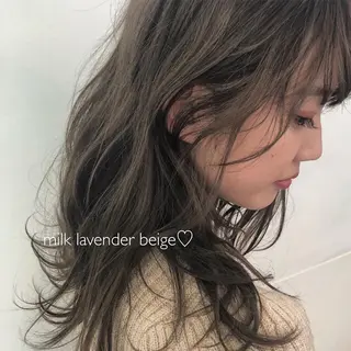 セミロング カラー GLROW haruhiのヘアスタイル