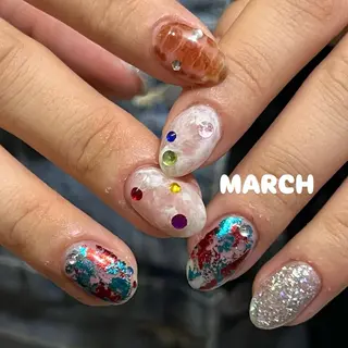 ネイル Hata nail 🎀個性派ニュアンスのネイルデザイン