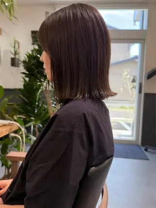 ミディアム カラー こもり なおやのヘアスタイル