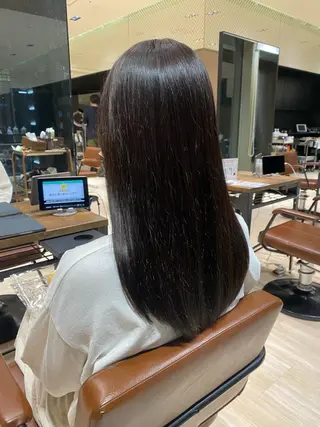 セミロング カラー 佐藤 悠衣/透明感 カラー/似合わせ前髪のヘアスタイル