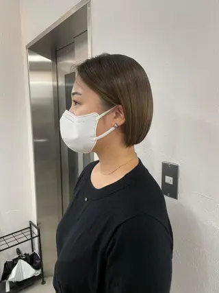 ミディアム Rico / bob/グレージュのヘアスタイル