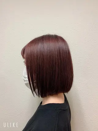 ミディアム カラー エンドウ ミノリ🤎 /半個室/レイヤーのヘアスタイル