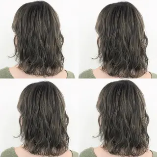 ミディアム カラー Hanna by W_SALONのヘアスタイル