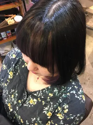 ミディアム カラー 寺門 達也のヘアスタイル