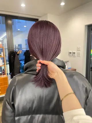 ミディアム カラー pole所属・【pole】 minaのヘアスタイル