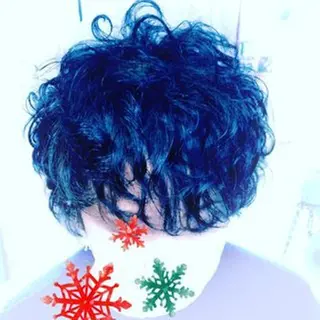 カラー パーマ 田辺 眞波のヘアスタイル