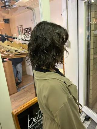 ミディアム パーマ kaito パーマ募集！🔵のヘアスタイル