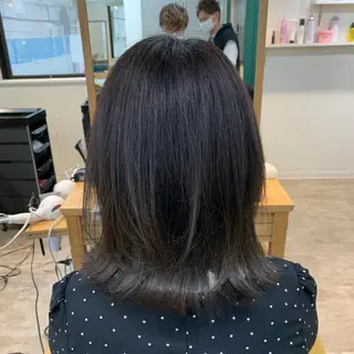 ミディアム カラー 加藤 雄大のヘアスタイル