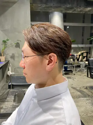 ショート メンズ Agu hair lore沼館店所属・八戸パーマ/メンズパ ーマ/シンゴ。のヘアスタイル