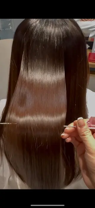 ロング 柿崎 日菜のヘアスタイル