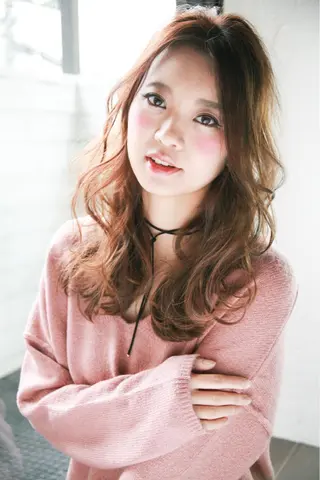 セミロング ロング hertim所属・髪質改善縮毛矯正 専門店のヘアスタイル