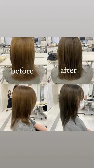 セミロング カラー 🌱ぱっつとボブカ ット🌱/Ryotaのヘアスタイル