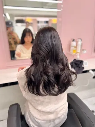ロング miku/ラベンダー 透明感カラー🪻❤︎のヘアスタイル