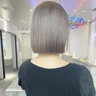 セミロング カラー 🌈ベージュ艶髪🌈 ユウトのヘアスタイル