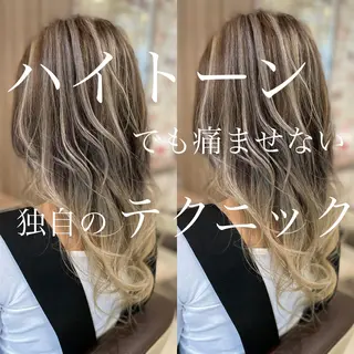 ロング 縮毛矯正/髪質改善 継続する美髪のヘアスタイル