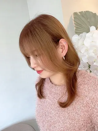 ミディアム mono.所属・南茨/ヘッドスパ /カット/momoのヘアスタイル