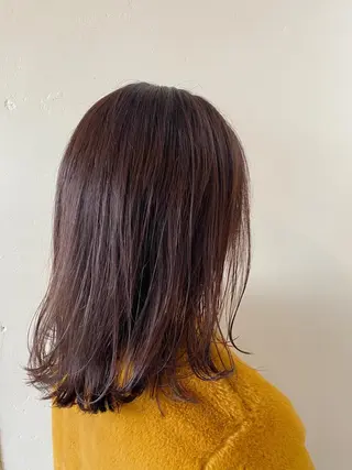 ミディアム カラー stylist🎨 aye牧野莉香のヘアスタイル