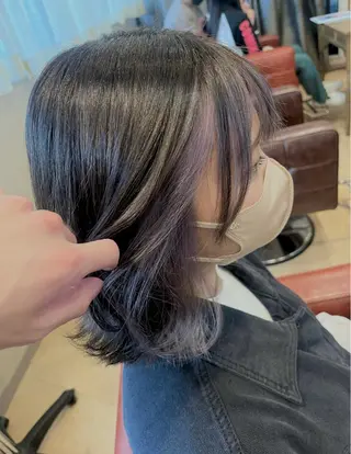 ミディアム カラー ヘアアレンジ S.BLOOM 川崎 翔哉のヘアスタイル