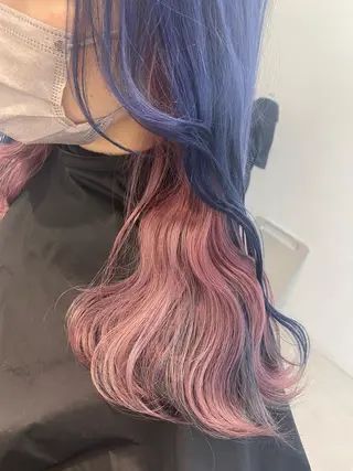セミロング カラー SALOWIN新宿三丁目East3階所属・アイドルヘア 💓清水拓実のヘアスタイル