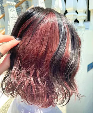 カラー パーマ 🐺ミウ 🩵のヘアスタイル