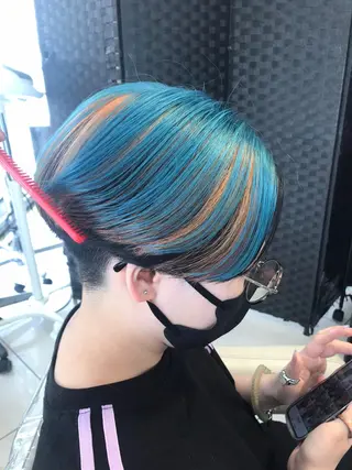 ショート カラー あらげ 🌈推しカラー🌈ᵕのヘアスタイル