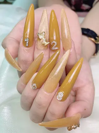 ネイル アヤメネイル 最新チップスカルプのネイルデザイン