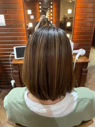 ミディアム stylist YUTOのヘアスタイル