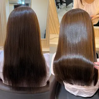 セミロング attrait南堀江所属・乾かすだけで艶髪 松村海世のヘアスタイル