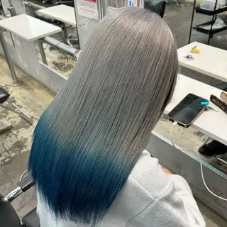ロング カラー ☪ ‎ハイトーン信者 ☪️yumeka✨️のヘアスタイル
