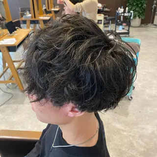 パーマ メンズ 松本 直也のヘアスタイル