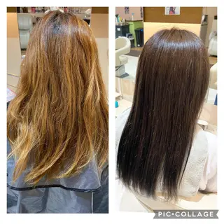 ロング 清水 有紗のヘアスタイル