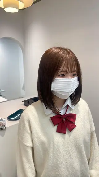 ショート カラー 𝘚𝘶𝘻𝘶 𓂃𓈒𓏸のヘアスタイル