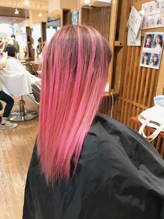 ロング カラー パーマ ヘアアレンジ 髪質改善・縮毛矯正・ パーマ講師✨山田夏樹のヘアスタイル