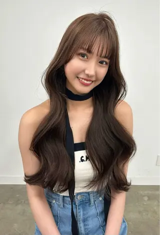 ロング カラー 渋谷韓国ヘア🇰🇷 SAYAKA🩶ᩚのヘアスタイル