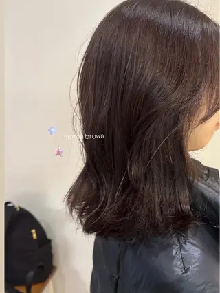 ミディアム カラー 暖色カラー/レイヤー 🌙 オノユリカのヘアスタイル