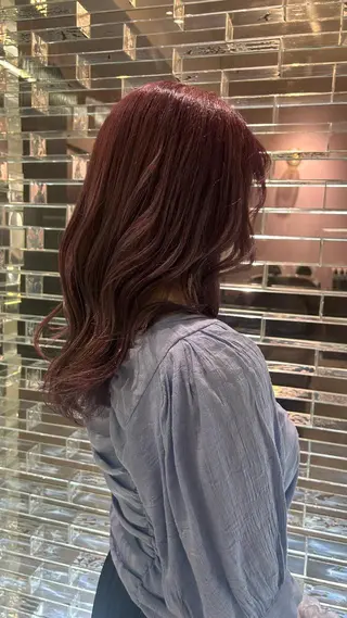 セミロング カラー ヘアアレンジ 寺澤 花梨のヘアスタイル